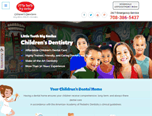 Tablet Screenshot of kidsdentistforestpark.com